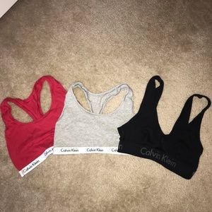 Calvin Klein sports bras